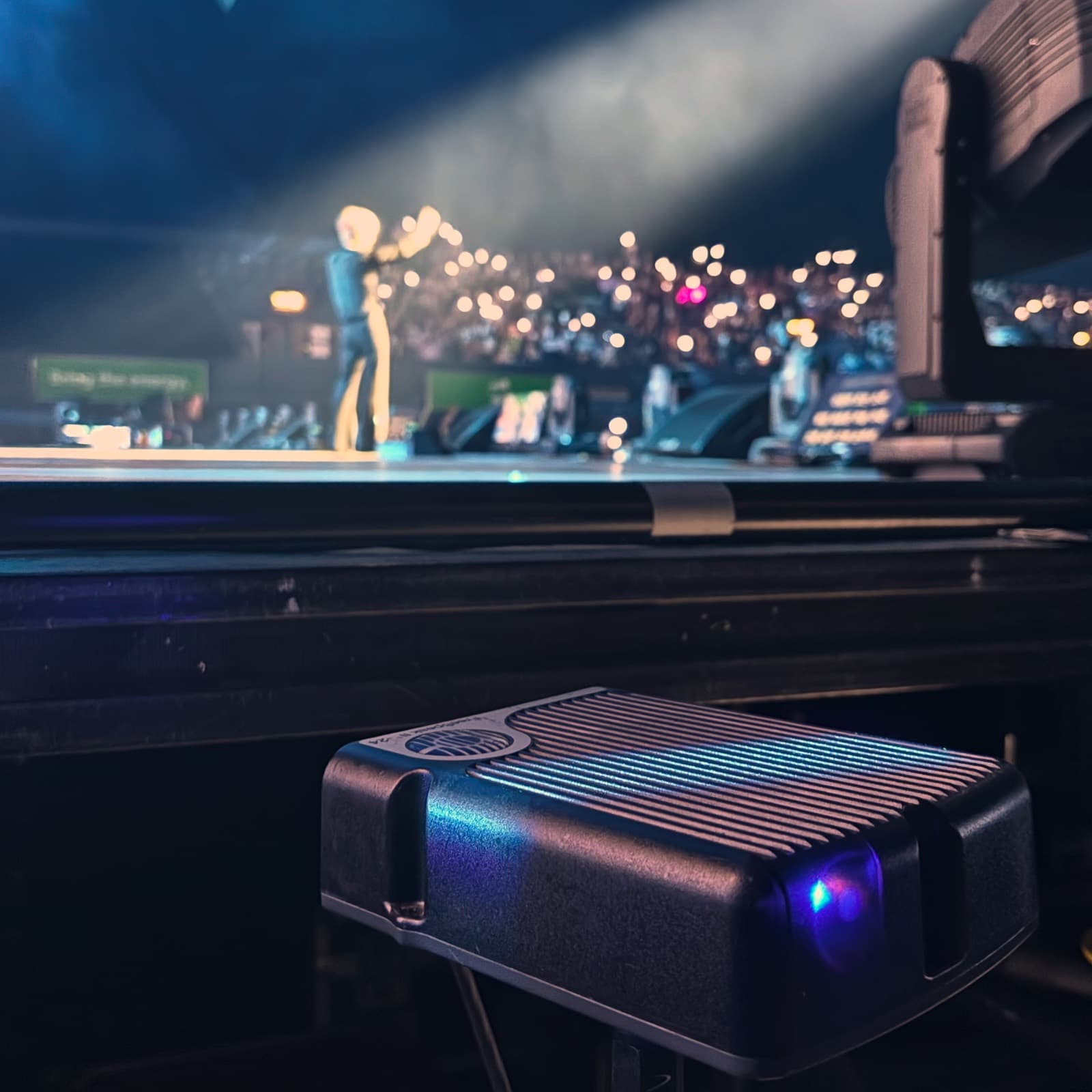 Bolero antenna at a live arena show