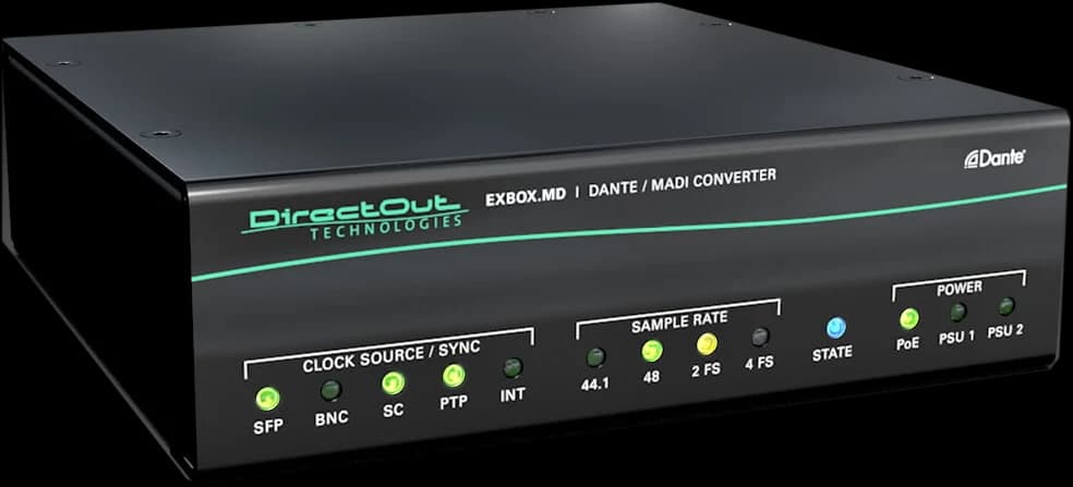 DirectOut EXBOX.MD Dante to MADI converter
