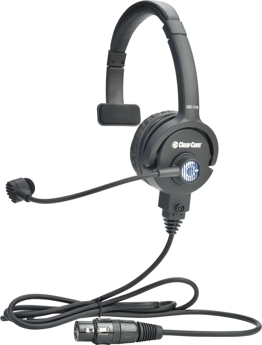 Clear-Com CC-110 lightweight single-ear intercom headset