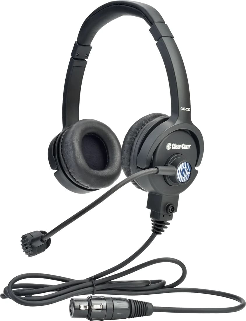 Clear-Com CC-220 lightweight double-ear intercom headset