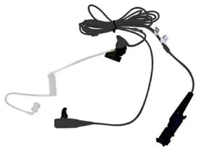 Motorola PMLN5724 two-wire surveillance earpiece with translucent acoustic tube, for MOTOTRBO DP2600 radios