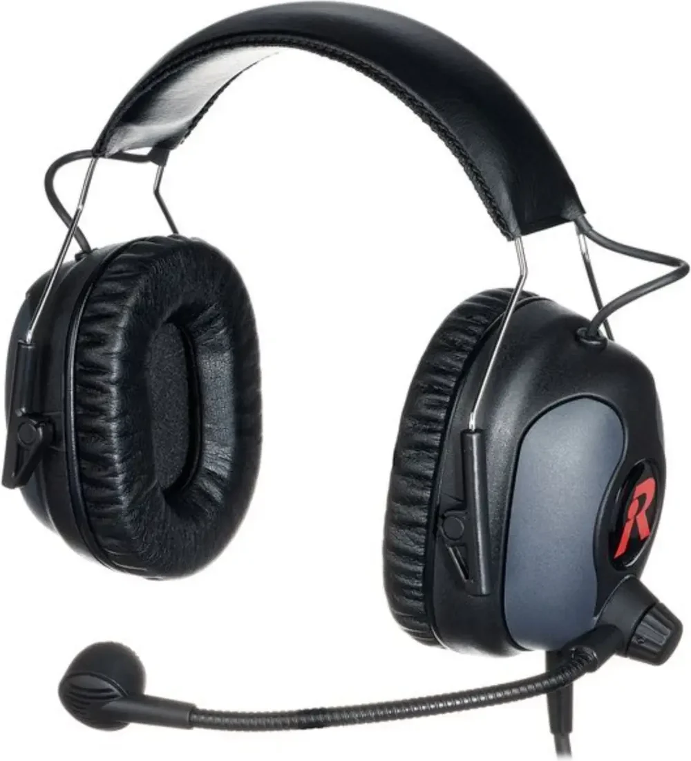 Riedel MAX double-ear intercom headset with boom microphone
